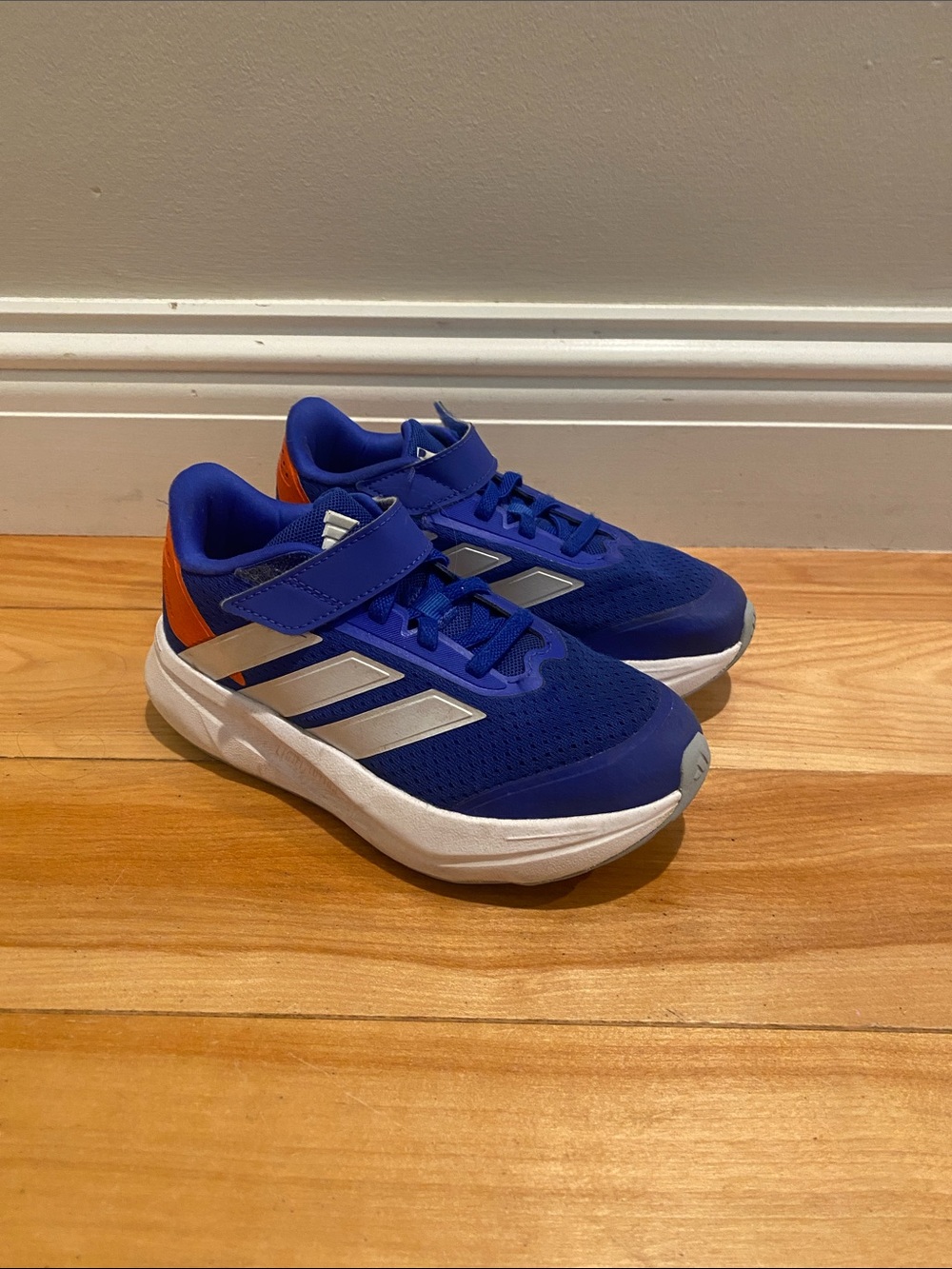 adidas Kids Royal Blue and Orange Athletic Sneakers